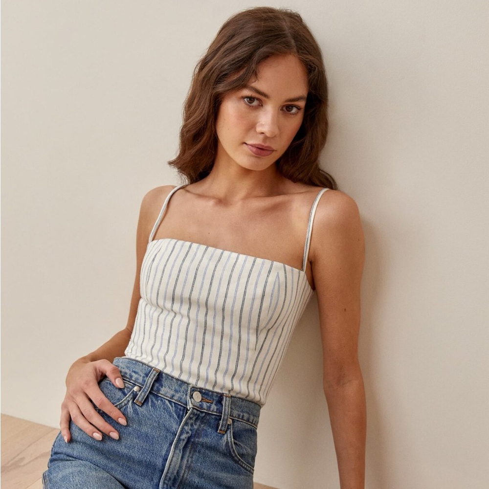 REFORMATION - Overland Linen Top Stripes